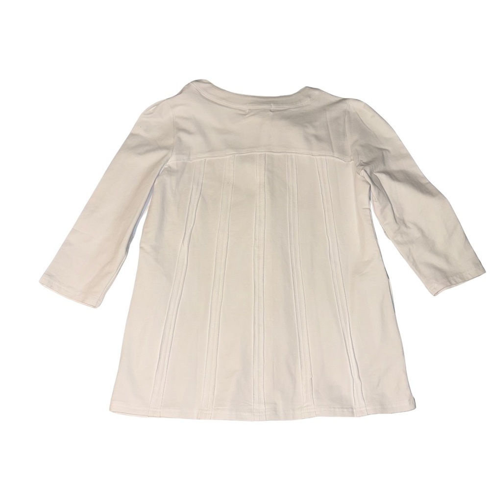 Neon Buddha White Jacket with Stretch, Relaxed Fit, Long Sleeves, NWT - Picture 7 of 7